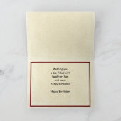 Bonne carte de voeux 50e anniversaire, Red Canoes (Intérieur)