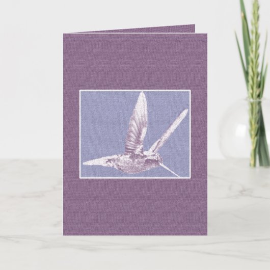 Bonne carte de voeux aux colibris de Pâques (Devant)
