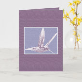 Bonne carte de voeux aux colibris de Pâques (Fleur jaune)