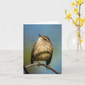 Bonne carte de voeux aux oiseaux (Fleur jaune)