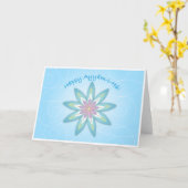 Bonne carte de voeux Ayyam-i-Ha (Fleur jaune)