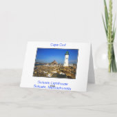 Bonne carte de voeux Birthday Cape Cod Lighthouse (Dos)