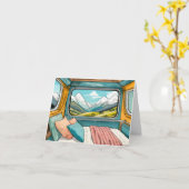 Bonne carte de voeux Camper (Fleur jaune)