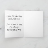 Bonne carte de voeux d'amis (Intérieur)