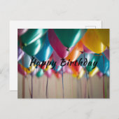 Bonne carte de voeux d'anniversaire (Devant / Derrière)