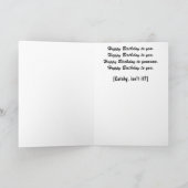 Bonne carte de voeux d'anniversaire (Intérieur)