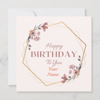 Bonne carte de voeux d'anniversaire