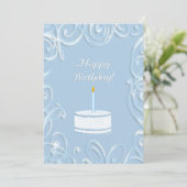 Bonne carte de voeux d'anniversaire (Debout devant)