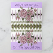 Bonne carte de voeux d'anniversaire (Intérieur)
