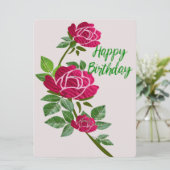 Bonne carte de voeux d'anniversaire (Debout devant)