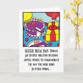 Bonne carte de voeux d'anniversaire (Fleur jaune)