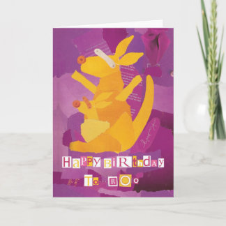 Bonne carte de voeux d'anniversaire à Roo