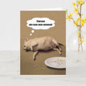 Bonne carte de voeux d'anniversaire Chubby Chihuah (Fleur jaune)