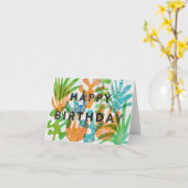 Bonne carte de voeux d'anniversaire dans l'effet s (Fleur jaune)