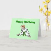 Bonne carte de voeux d'anniversaire fille arts mar (Fleur jaune)