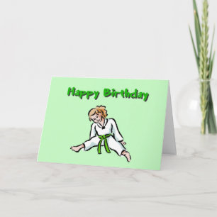 Bonne carte de voeux d'anniversaire fille arts mar