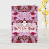 Bonne carte de voeux d'anniversaire, Floral Dream (Fleur jaune)