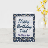 Bonne carte de voeux d'anniversaire papa (Fleur jaune)