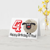 Bonne carte de voeux d'anniversaire pliée (Fleur jaune)