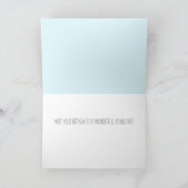 Bonne carte de voeux d'anniversaire pliée (Intérieur)