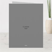 Bonne carte de voeux d'anniversaire pliée vierge à (Dos)