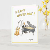 Bonne carte de voeux d'anniversaire pour les mélom (Fleur jaune)