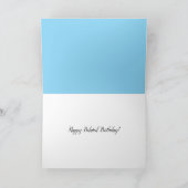 Bonne carte de voeux d'anniversaire tardif (Intérieur)