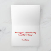 Bonne carte de voeux d'anniversaire Teddy Bear (Intérieur)