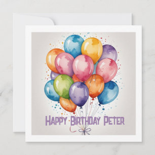 Bonne carte de voeux d'anniversaire - Texte person