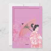 Bonne carte de voeux d'anniversaire (thème Japon) (Dos)