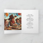 Bonne carte de voeux d'anniversaire Western Cowgir (Intérieur)