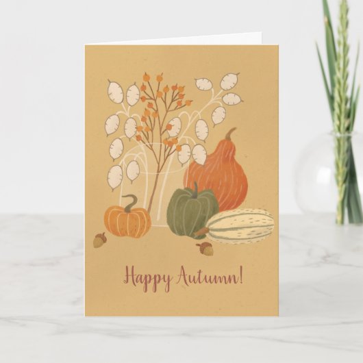 Bonne carte de voeux d'automne (Devant)