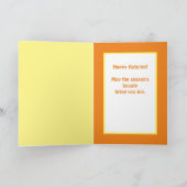 Bonne carte de voeux d'automne, jolies montagnes d (Intérieur)