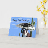 Bonne carte de voeux de cinco de Mayo boston terri (Fleur jaune)