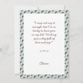 Bonne carte de voeux de Fête des pères (Dos)