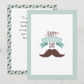 Bonne carte de voeux de Fête des pères (Devant / Derrière)