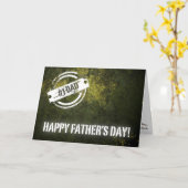 Bonne carte de voeux de Fête des pères avec poème (Fleur jaune)