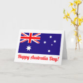 Bonne carte de voeux de la fête nationale australi (Fleur jaune)
