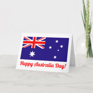 Bonne carte de voeux de la fête nationale australi