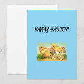 Bonne carte de voeux de Pâques (Devant / Derrière)