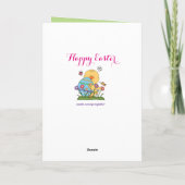 Bonne carte de voeux de Pâques (Dos)