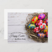 Bonne carte de voeux de Pâques (Devant / Derrière)