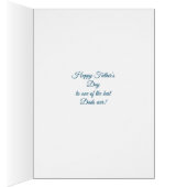 Bonne carte de voeux de pêche de la fête des pères (Intérieur (Droit))