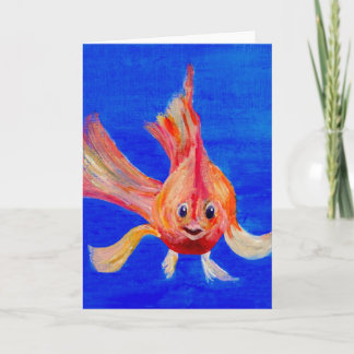 Bonne carte de voeux de poisson