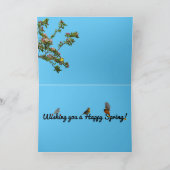 Bonne carte de voeux de printemps (Intérieur)