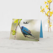 Bonne carte de voeux de printemps (Fleur jaune)