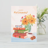 Bonne carte de voeux de retraite (Debout devant)