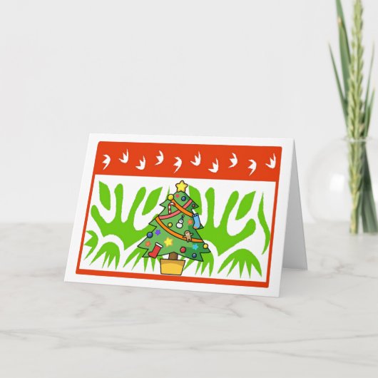 Bonne carte de voeux de vacances (Devant)