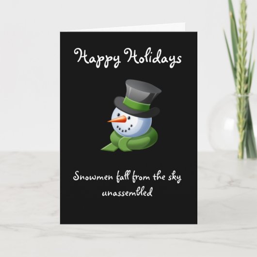 Bonne carte de voeux de vacances (Devant)