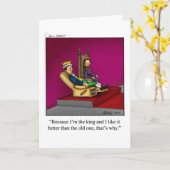 Bonne carte de voeux d'Humour d'anniversaire (Fleur jaune)